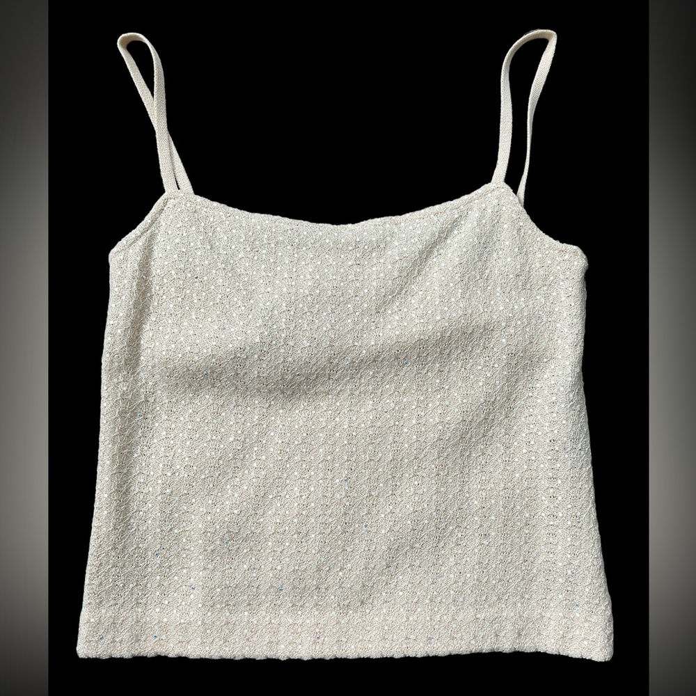 St John Sequin Crop Top